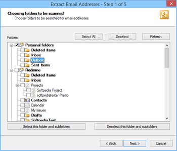Extract Email Addresses from Outlook screenshot 4