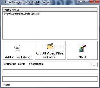 Extract Images From Video Files Software screenshot