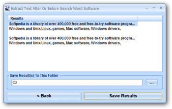 Extract Text After Or Before Search Word Software screenshot 2