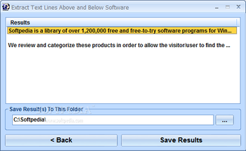 Extract Text Lines Above and Below Software screenshot 2