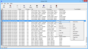 Extract URL screenshot