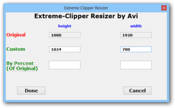 Extreme Clipper Resizer screenshot 2