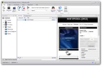 eXtreme Movie Manager screenshot
