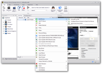 eXtreme Movie Manager screenshot 2