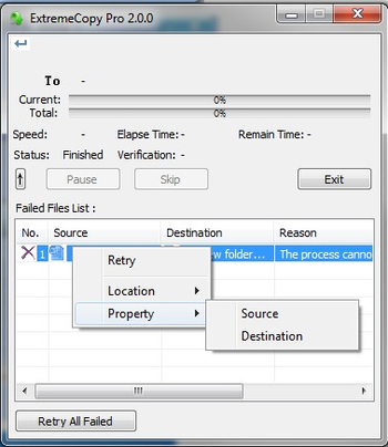 ExtremeCopy Free  screenshot 2