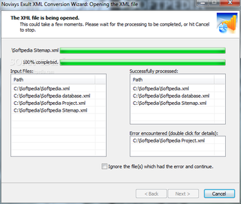 Exult XML Conversion Wizard screenshot 2