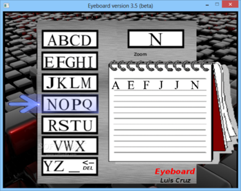 Eyeboard screenshot