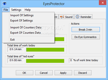 EyesProtector screenshot 2