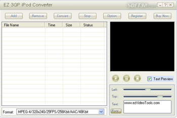 EZ 3GP iPod Converter screenshot 2