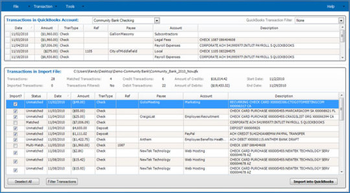 eZ Account Import screenshot
