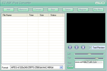 EZ ASF iPod Converter screenshot 2