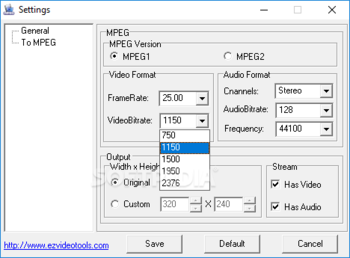 EZ AVI TO MPEG Converter screenshot 3