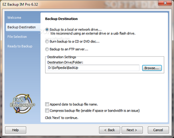EZ Backup IncrediMail Pro screenshot