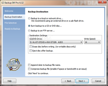 EZ Backup IncrediMail Pro screenshot 2