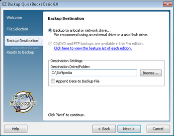 EZ Backup QuickBooks Basic screenshot 2