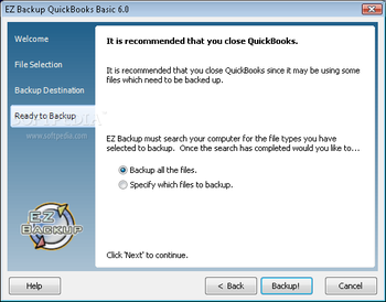EZ Backup QuickBooks Basic screenshot 3