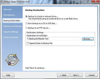 EZ Backup Skype Premium screenshot