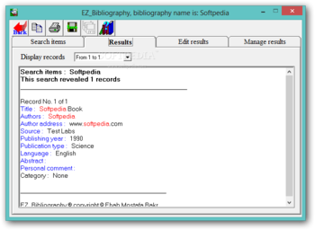 EZ_Bibliography screenshot 4