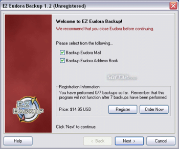 EZ Eudora Backup screenshot 2