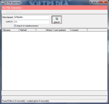 EZ File Searcher screenshot