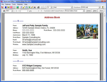 EZ Home and Office Address Book Plus screenshot 6