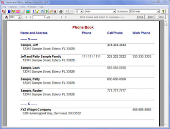 EZ Home and Office Address Book Plus screenshot 7