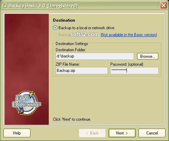 EZ IE Backup screenshot