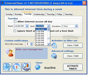 Ez Internet Timer screenshot 2