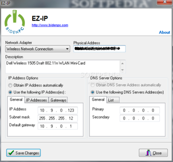 EZ IP screenshot