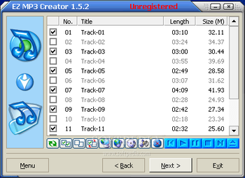 EZ MP3 Creator screenshot 2