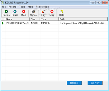 EZ Mp3 Recorder screenshot