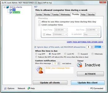 Ez PC Lock screenshot 2