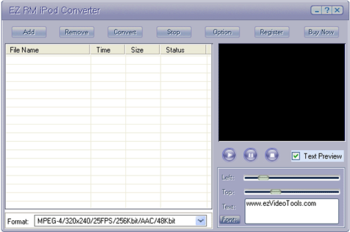 EZ RM iPod Converter screenshot