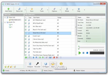 EZ WAV Audio CD screenshot