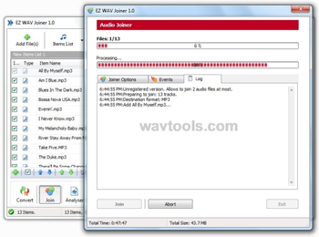 EZ WAV Joiner screenshot