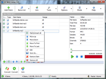 EZ WAV Joiner screenshot