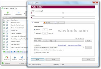 EZ WAV Splitter screenshot 2