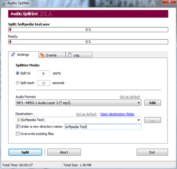 EZ WAV Splitter screenshot 3