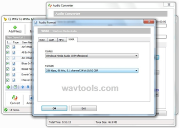 EZ WAV To WMA screenshot