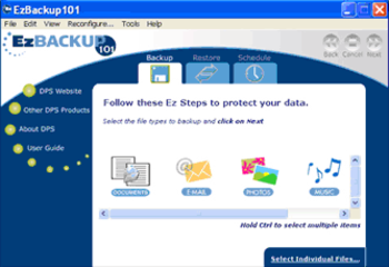 EzBackup101 screenshot
