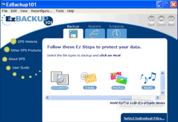 EzBackup101 screenshot 2