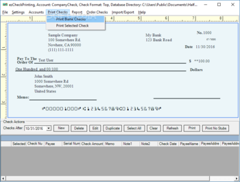 ezCheckPrinting screenshot 7