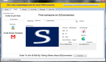 EZconnection screenshot 2
