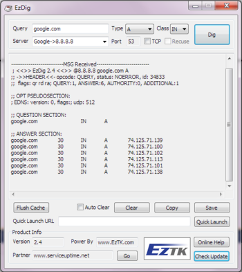 EzDig screenshot