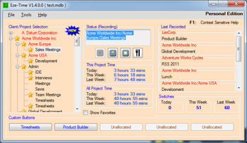 Eze-Time screenshot