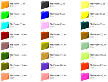 Ezi Colored File Folder Icons screenshot