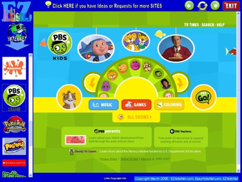 EZKidsNet Browser screenshot