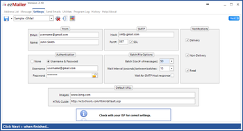 ezMailer screenshot 2