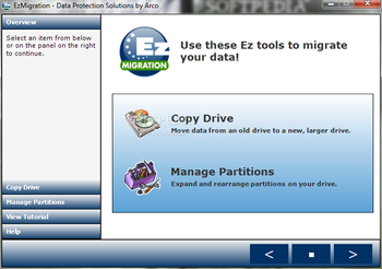EzMigration screenshot