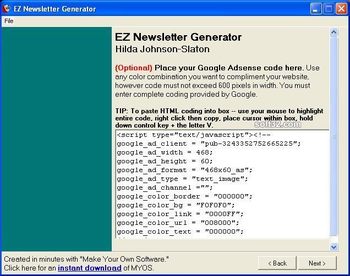 EZNewsletter Generator screenshot 3